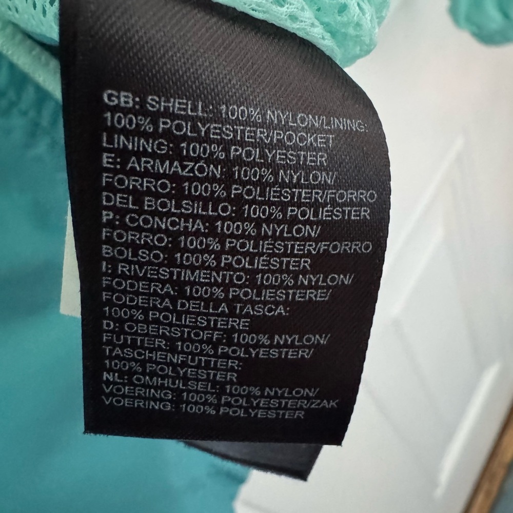 North Face Jacket Girls Medium 10/12 Teal Aqua DryVent Hooded Waterproof Outdoor - Picture 3 of 4